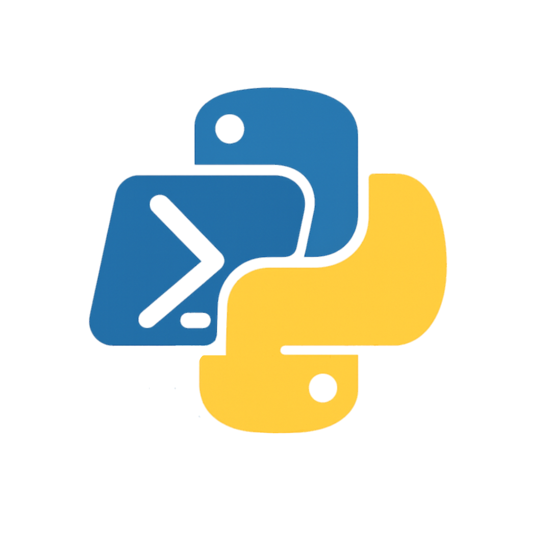 py-pwsh-session logo: Python-style mark with a terminal prompt glyph